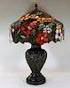 American Leaded Stained Glass Table Lamp