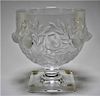 French Lalique Elisabeth Bird Glass Compote