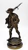 19C. European Bronze Sculpture of a Farmer