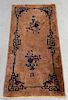 Chinese Republic Period Art Deco Tan Butterfly Rug