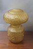SCAILMONT. Art Deco Amber Glass Mushroom