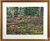 Mark Howard (American 20th c.), watercolor titled Falling Forest, signed lower right and dated '9