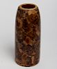 Jerusalem Ware Turned & Inlaid Olive Wood Vase