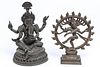 2 Bronze Hindu Sculptures of Deities