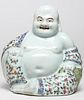 Chinese Porcelain Famille Rose Seated Hotai