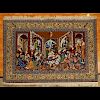 20th Century Persian Isfahan Silk and Wool Rug