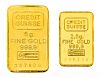 (2) CREDIT SUISSE GOLD BARS, 7.5 GRAMS TOTAL