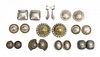 (10) ESTATE MEXICO STERLING & BRASS EARRING GROUP