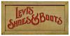 VINTAGE "LEVI'S BOOTS & SHOES", WOOD STORE SIGN