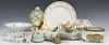 (16)COLORFUL FLORAL PORCELAIN DISHES & TABLE ITEMS