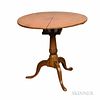 Chippendale Red-stained Maple Birdcage Tilt-top Tea Table