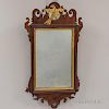 Small Chippendale Carved Mahogany Scroll-frame Mirror