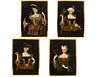 4 18th C. Continental Portraits of a Woman O/C