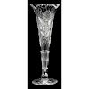 Brilliant Period Cut Glass Trumpet Vase