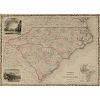 Johnson's North and South Carolina Map, 1866