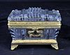 French Crystal Bronze Mounted Casket