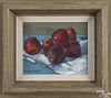 Antonio Pietro Martino (American 1902-1988), oil on canvas still life with apples, signed lower le