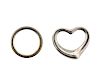 Tiffany &amp; Co Sterling Heart Pendant Band Ring Lot
