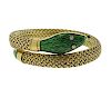 18k Gold Diamond Enamel Snake Wrap Bracelet