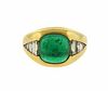 Bvlgari Bulgari 18k Gold Diamond Emerald Ring