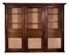 A Large French Provincial Oak Cabinet or Armoire Height 104 x width 134 x depth 23 inches.