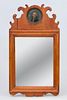 AMERICAN CHIPPENDALE PINE SMALL MIRROR