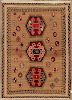 Antique Persian Gabbeh Rug Size: 3.10 x 5.4