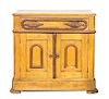 An American Oak Chest Height 29 1/2 x width 31 1/2 x depth 17 3/4 inches.