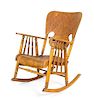 An American Oak Rocking Chair Height 35 inches.