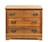 An American Oak Chest of Drawers Height 30 x width 35 x depth 17 inches.