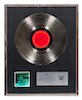 A Chicago II Platinum Record Award Height 20 3/4 x width 17 3/4 inches (overall).