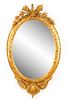 Continental Giltwood Crested Mirror