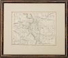 Two Decorative Maps of Colorado Height of taller 10 x width 12 1/2 inches.