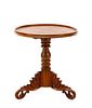 Continental Transitional Cherry Wood Tripod Table