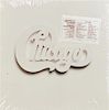 A Chicago at Carnegie Hall Four Disc Sealed LP Set Height of frame 17 x width 17 inches.