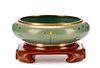 Chinese Cloisonne Enameled Bowl on Stand
