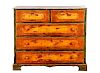 American Rustic Painted Pine Dresser