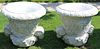 Large and Impressive Pair of Carved Marble Urns.