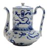 Blue and White Long-Neck Teapot
