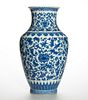 Chinese Blue/White Porcelain Vase, Qianlong marked