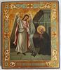 Antique 19c Russian Icon of Guardian Angel Michael