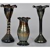 Art Glass Floriform Vases