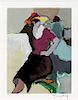 TARKAY COLOR LITHOGRAPH SEATED WOMAN