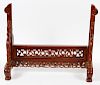 CHINESE ROSEWOOD CARVED BASE FOR SCREEN OR PLAQUE
