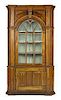 Pennsylvania pine architectural corner cupboard, 18th c., in two parts, 91'' h., 48 1/2'' w.