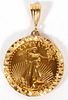 14KT YELLOW GOLD US $10 COIN PENDANT