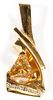 14KT YELLOW GOLD AND CITRINE PENDANT