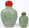 CHINESE JADE SNUFF BOTTLES TWO