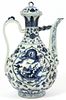 CHINESE BLUE AND WHITE PORCELAIN EWER