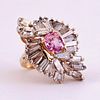 Unknown | Pink Sapphire & Diamond Ring